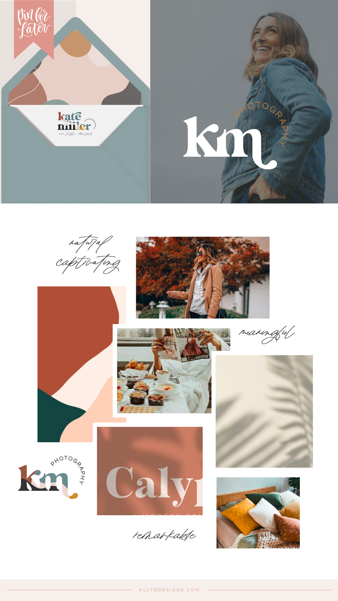 Client Launch: A Colorful Photographer Website and Brand for Kate Miller Photography by Ally B Designs