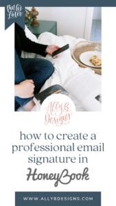 How to create a professional email signature in honeybook