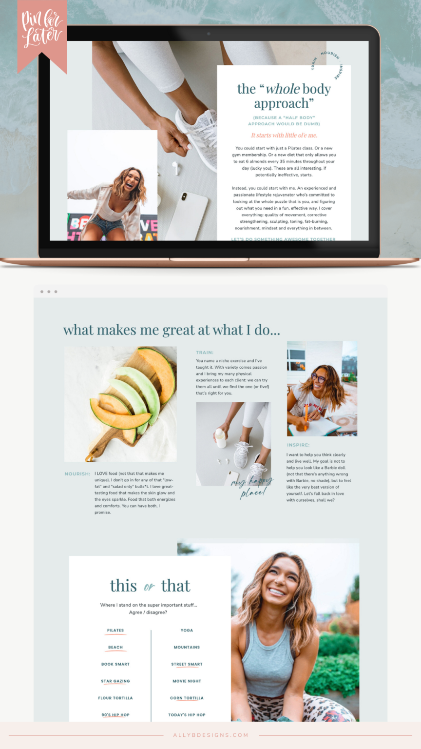 Tonic Website Templates Customization Client Launch: Aspire By Whitney